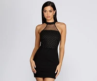 Major Mesh Moment Mini Dress