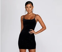 Midnight Star Velvet Mini Dress