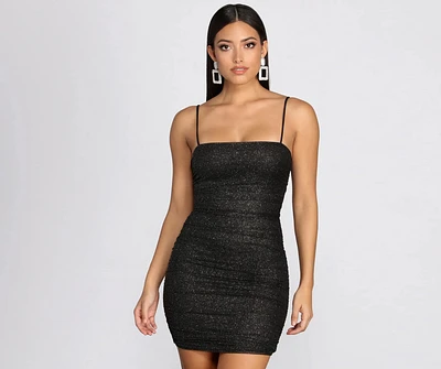 Gorgeous Glitter Mini Dress