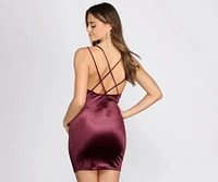Va-Va-Velvet Cross Back Mini Dress
