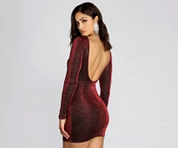 Decked Glitter Mini Dress