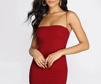 Double Take Glitter Mini Dress