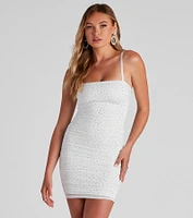 Sweet Angel Heat Stone Mini Dress
