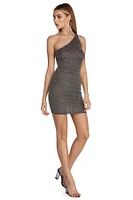 Star Burst Glitter Mini Dress