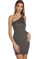 Star Burst Glitter Mini Dress