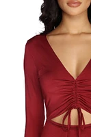 Ruched With Style Mini Dress