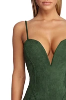 Fab Faux Suede Mini Dress