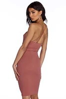 Leave That X Back Dress