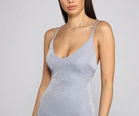 Glow The Spotlight Glitter Mini Dress