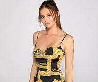 Wild Diva Chain Link Mini Dress