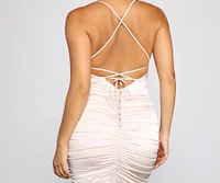 Sleek Vibes Satin Mini Dress