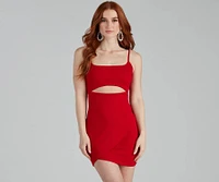 The Club Square Neck Cutout Dress