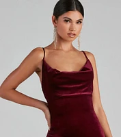 Time To Celebrate Chic Velvet Mini Dress