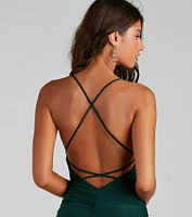 Glam Night Out Ruched Mini Dress