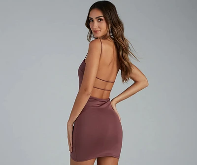 Be Mine Open Back Mini Dress