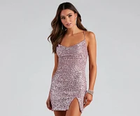 Glitzy Babe Sequin Mini Dress