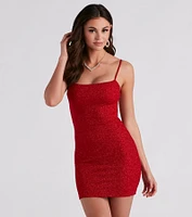 Pop The Glitter Tie-Back Dress