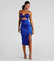 Stunning Sleek Style Midi Dress
