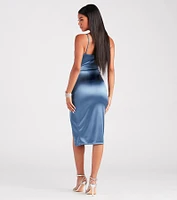 Stunning Sleek Style Midi Dress