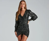 Under A Night Sky Sequin Bodycon
