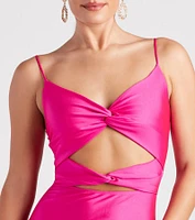 Dance All Night V-Neck Mini Dress