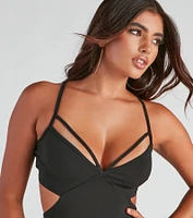 Sexy Strappy Bodycon Mini Dress