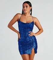 Glitzy Babe Sequin Mini Dress