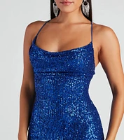 Glitzy Babe Sequin Mini Dress