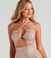 Disco Beauty Sequin Mini Dress
