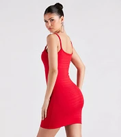Totally Your Vibe Chain Strap Mini Dress