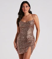 Glitzy Babe Sequin Mini Dress
