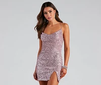 Glitzy Babe Sequin Mini Dress
