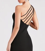 Start The Party Crepe Strappy Mini Dress