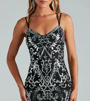 Shine All Night Sequin Mini Dress