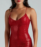 Devious Hottie Sequin Mini Dress
