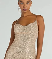 Glitzy Babe Sequin Mini Dress