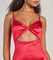 Strut To The Club Cutout Mini Dress