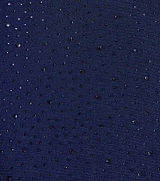 Midnight Sparkle Rhinestone Sheer Mini Dress