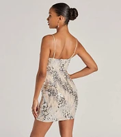 Sparkly Desire Bodycon Sequin Mini Dress