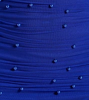 Enhance Your Chic Strapless Faux Pearl Mini Dress