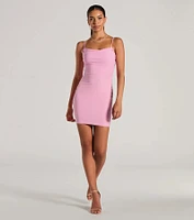 Unreal Sparkle Sleeveless Bodycon Glitter Mini Dress