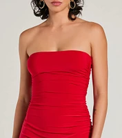 Stylish Persona Strapless A-Line Mini Dress