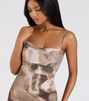 Inspired Art Abstract Bodycon Mini Dress