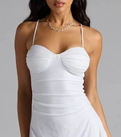 Statement Maker Glitter Mini Dress