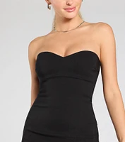Daring And Divine Strapless Bodycon Mini Dress