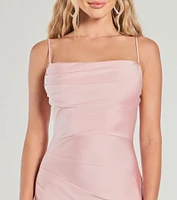 Flawless Allure Cowl Neck Bodycon Mini Dress