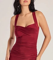 Cross Your Mind X-Back Short Dress