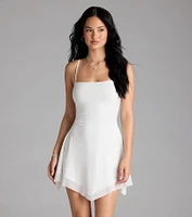 Sparkling Perfection Rhinestone A-Line Mini Dress