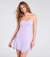 Sparkling Perfection Rhinestone A-Line Mini Dress
