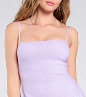 Sparkling Perfection Rhinestone A-Line Mini Dress